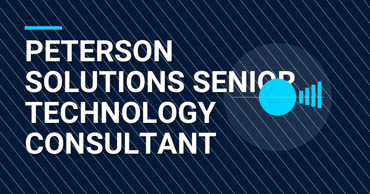 Peterson Solutions Senior Technology Consultant
