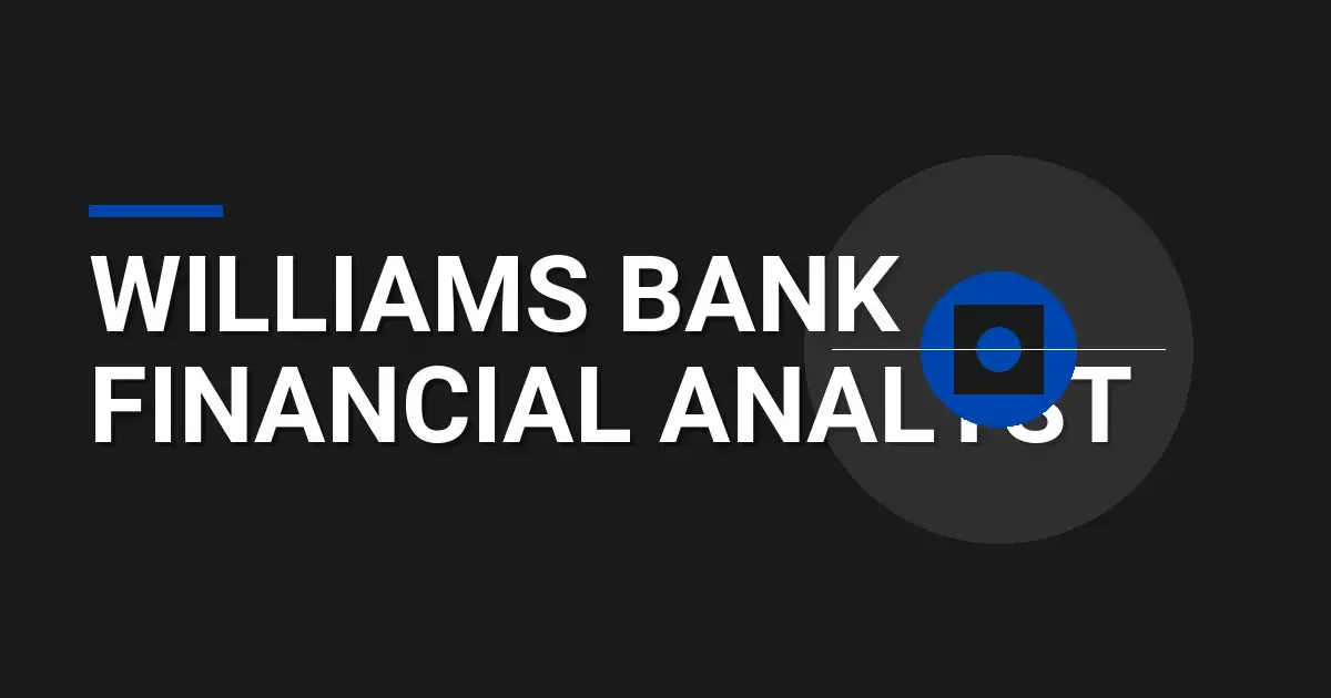Williams Bank Financial Analyst